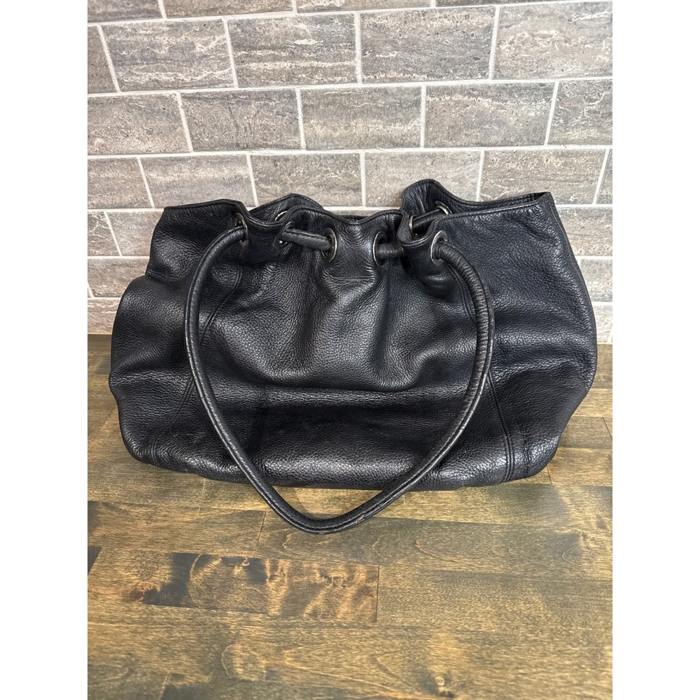 Michael‎ Michael Kors Black Pebbled Leather Shoulder Bag Hobo Tote Purse